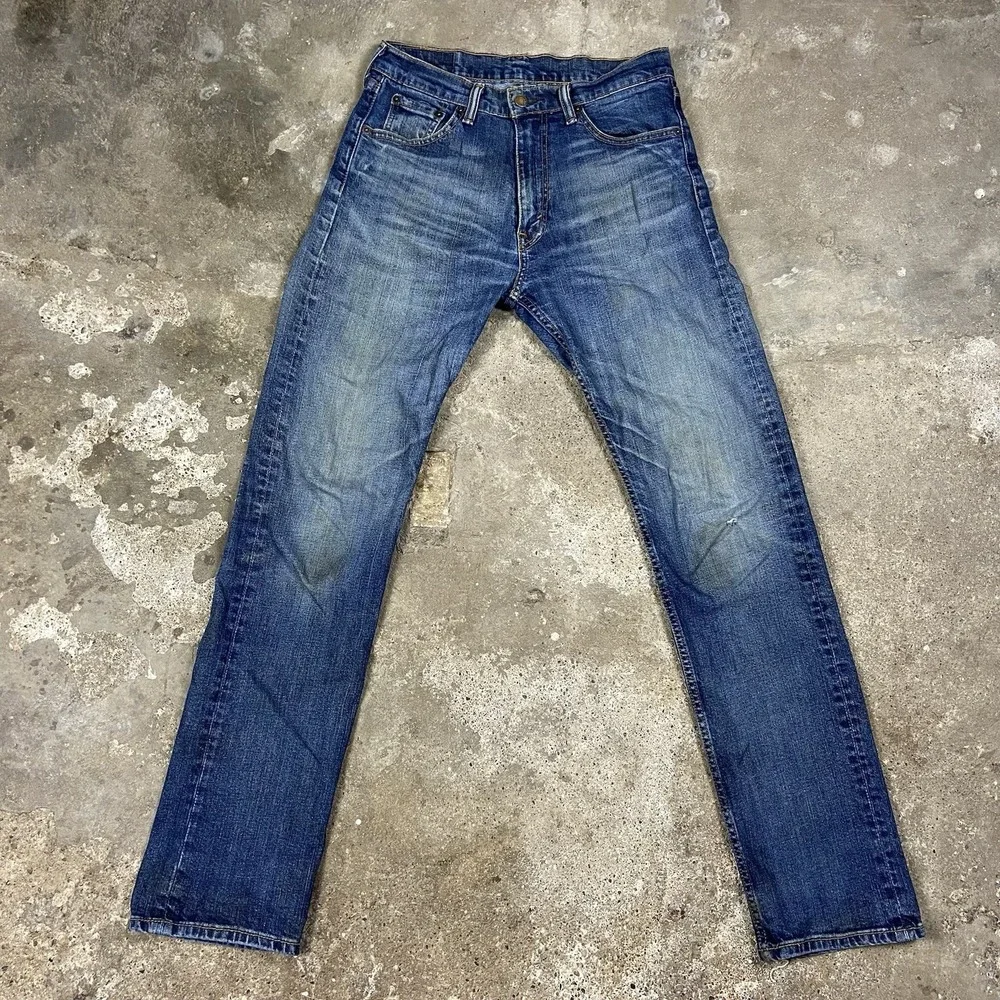Levi's 505 Jeans Size 30x32 Blue Medium Wash Denim Straight Fit Casual Wear